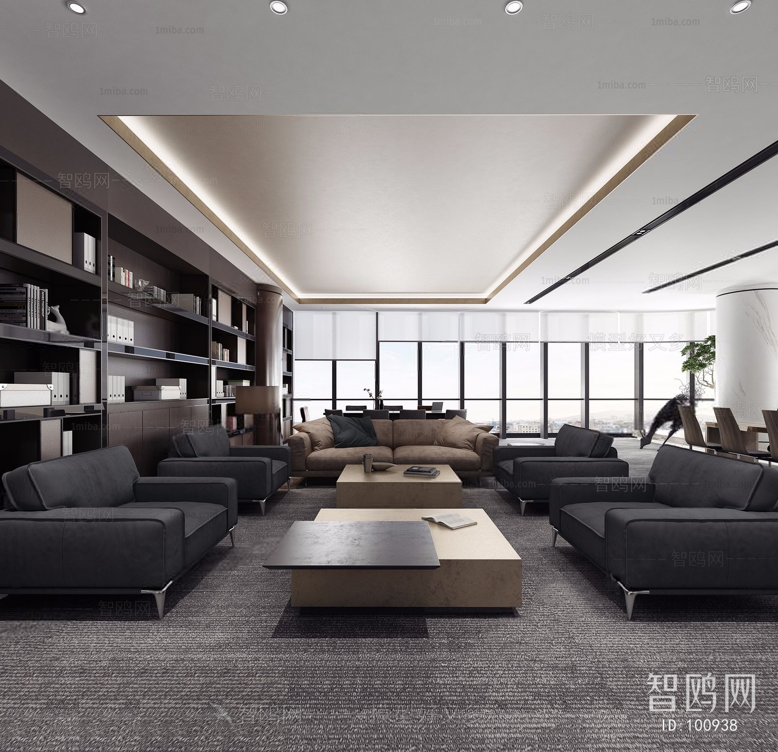 Modern Office Living Room