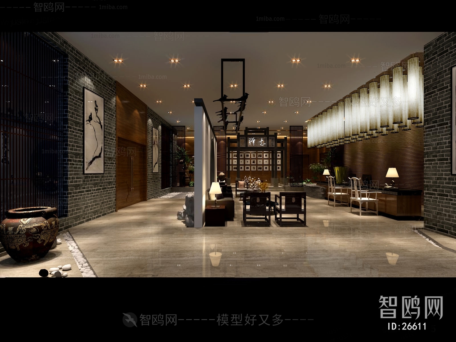 New Chinese Style Lobby Hall