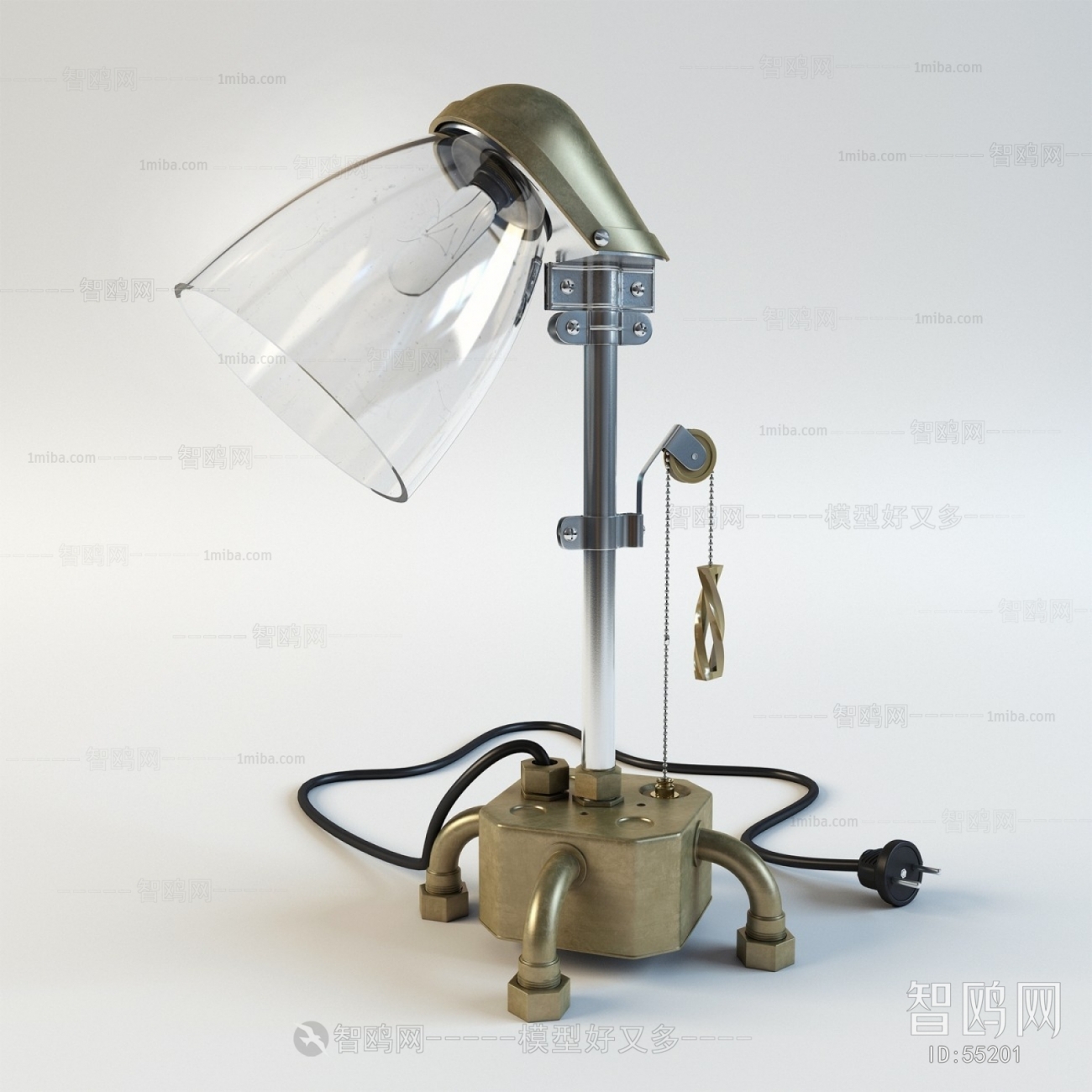 Modern Industrial Style Table Lamp