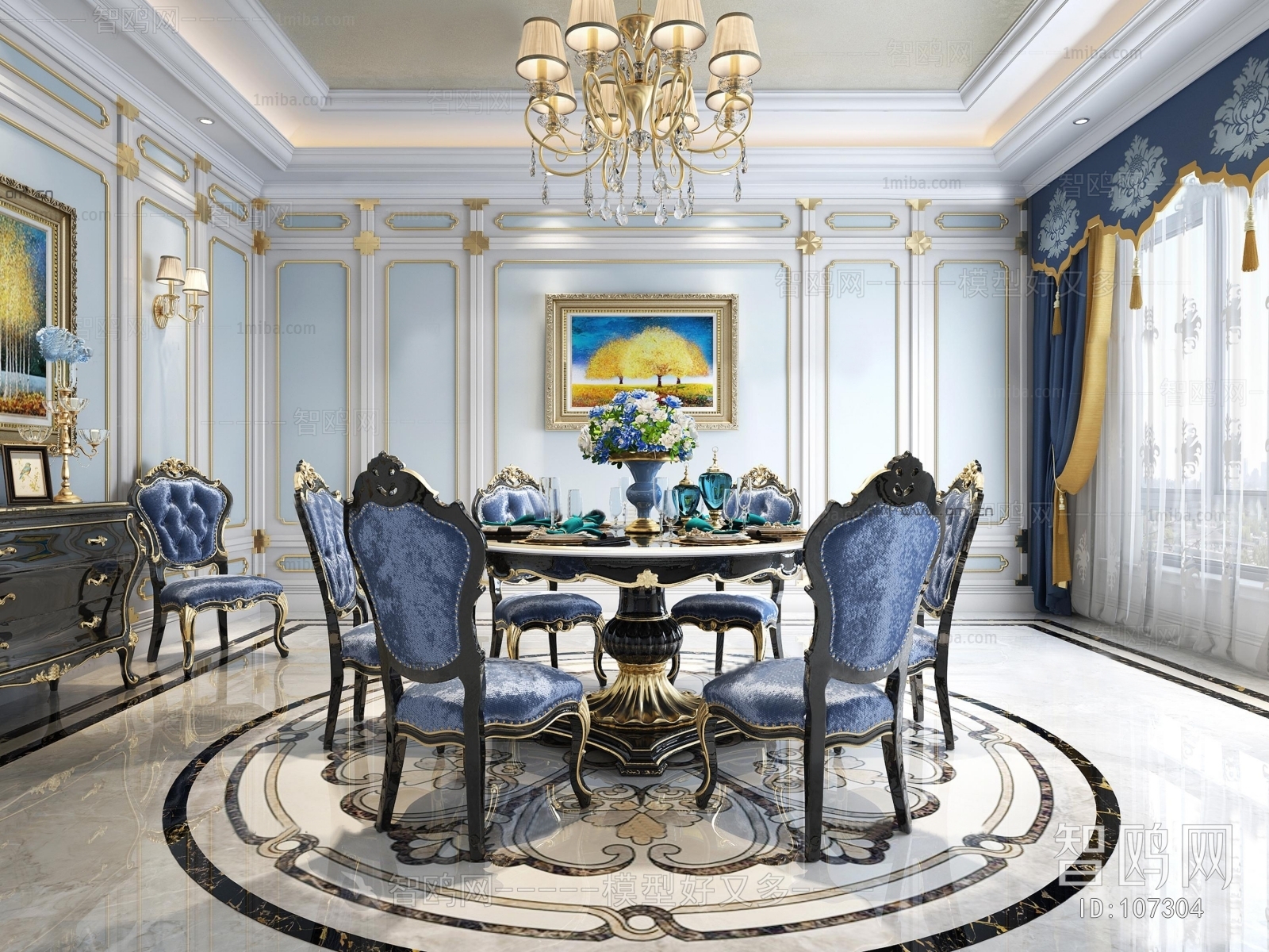 New Classical Style Dining Room