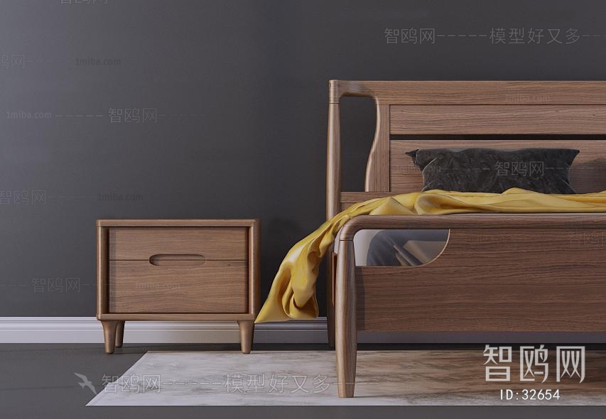 New Chinese Style Double Bed