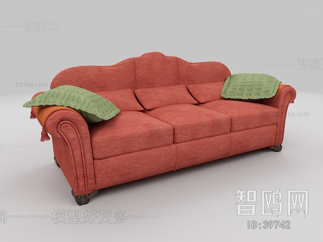 European Style Three-seat Sofa