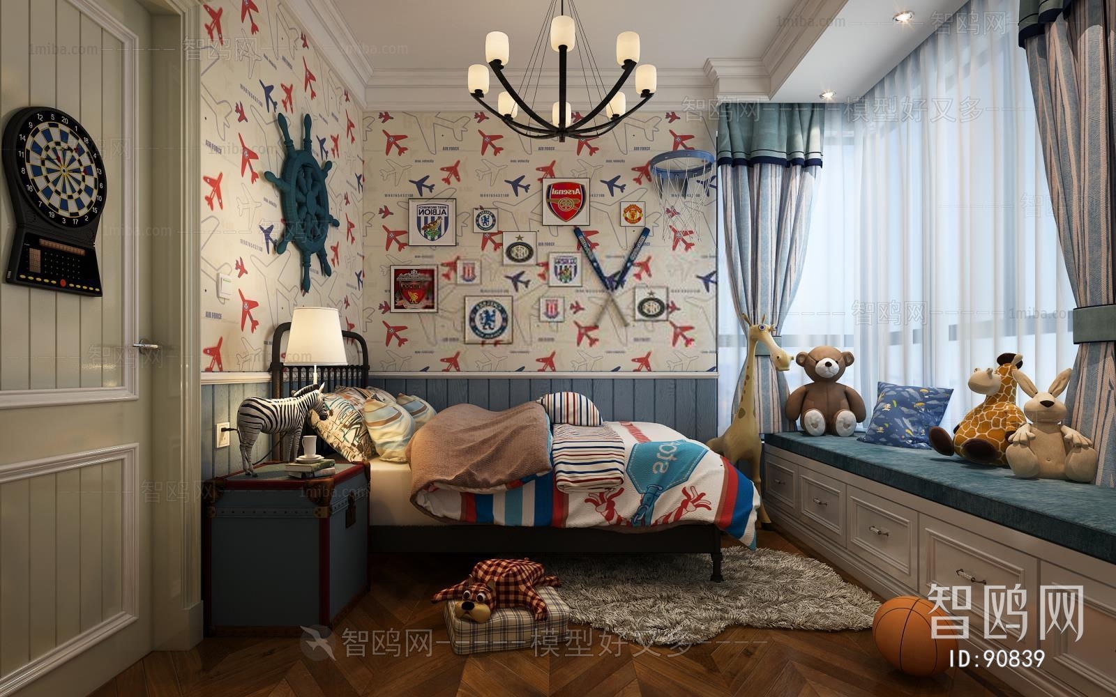 Mediterranean Style Children's Room