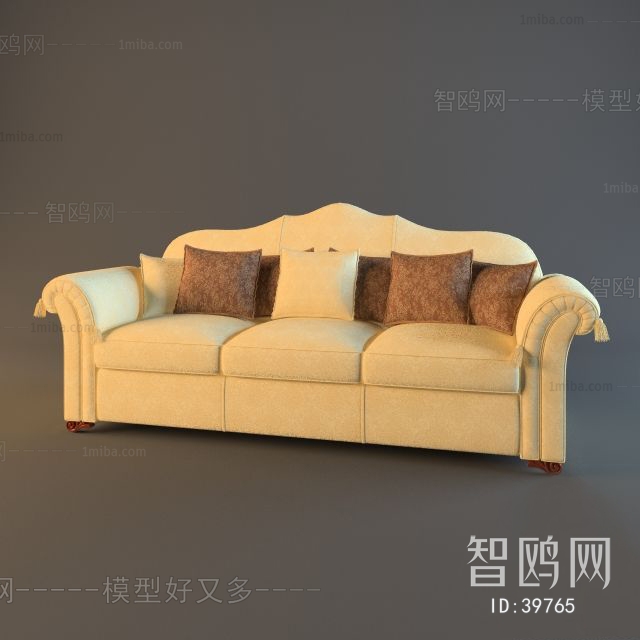 European Style Three-seat Sofa