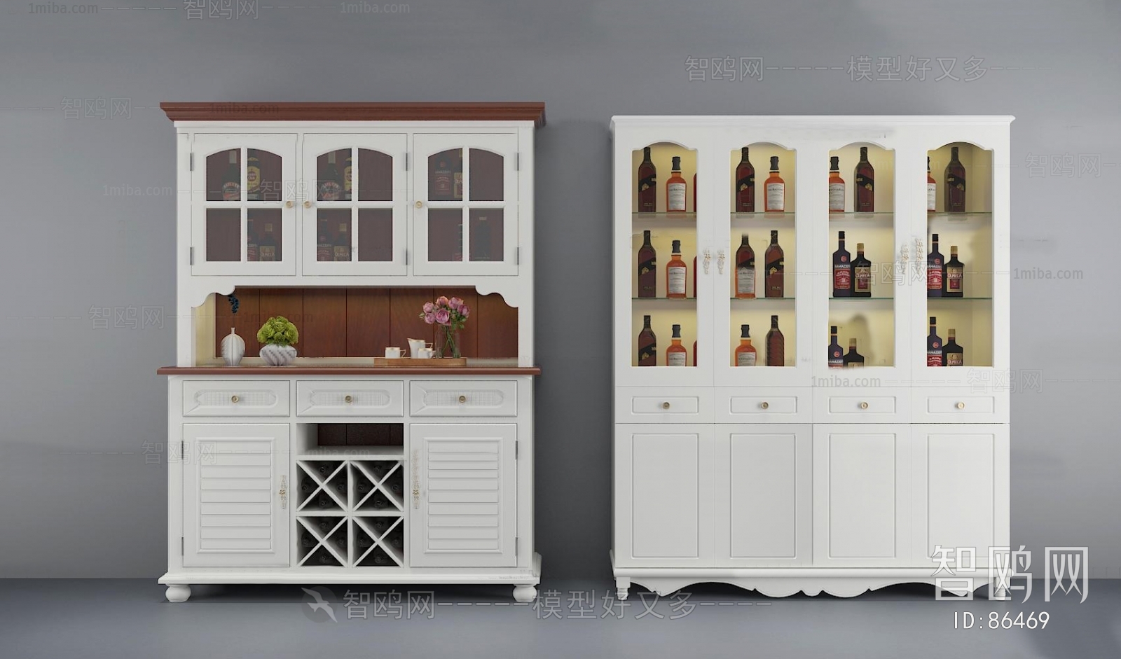 European Style Wine Cabinet