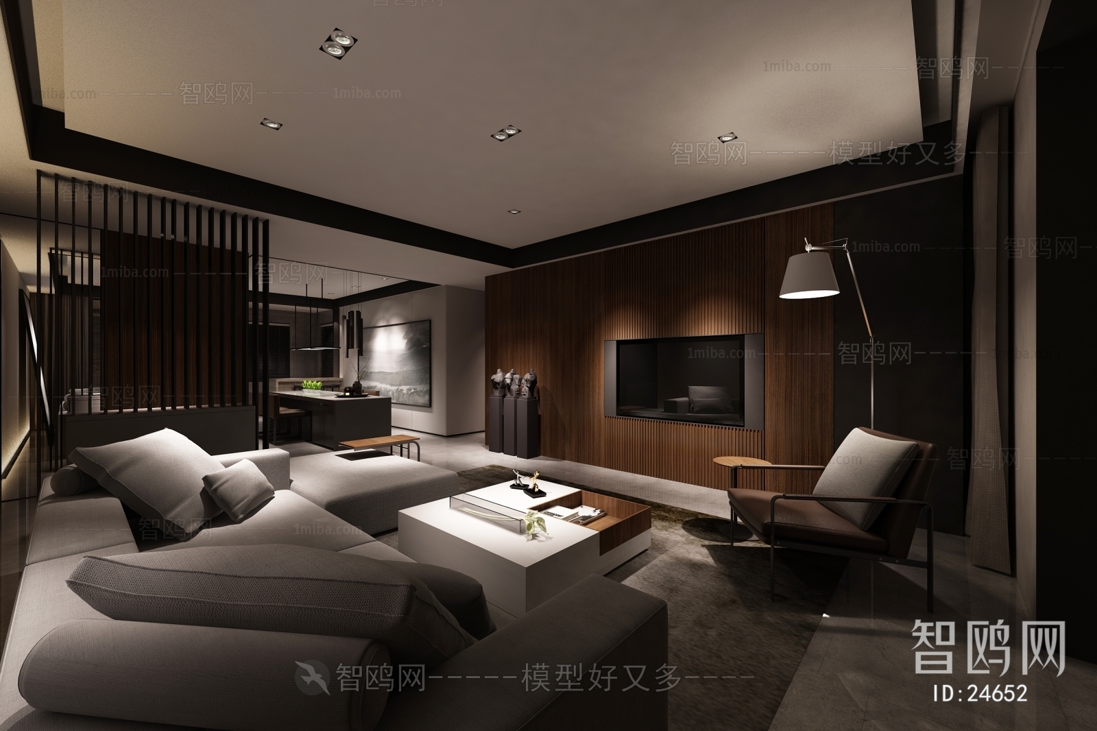 Modern New Chinese Style A Living Room