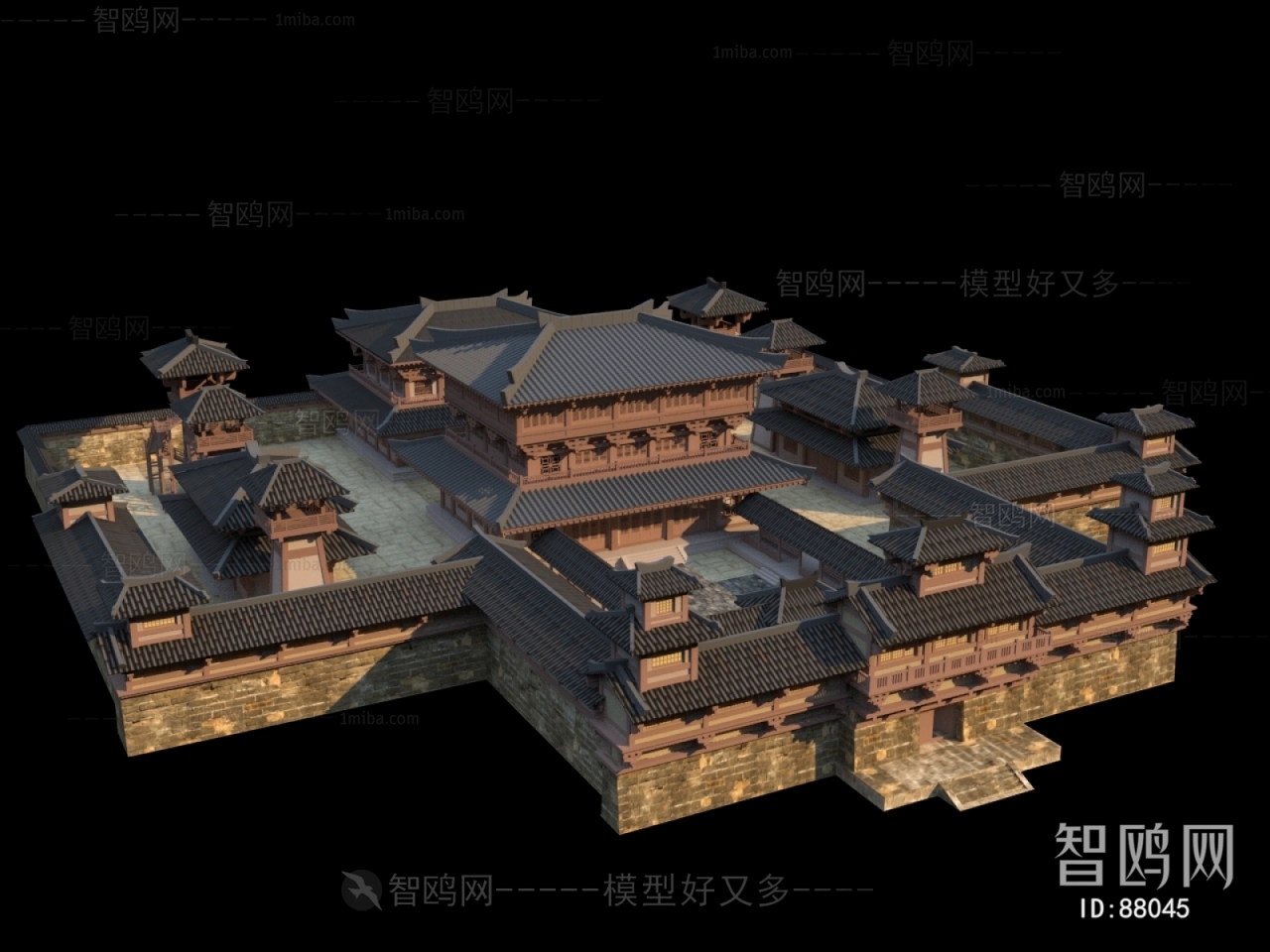 Chinese Style Ancient Architectural Buildings