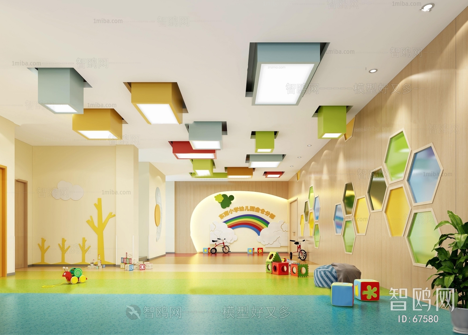 现代儿童幼儿园活动室