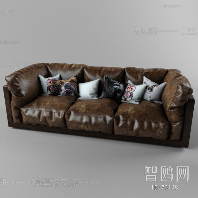 European Style Three-seat Sofa