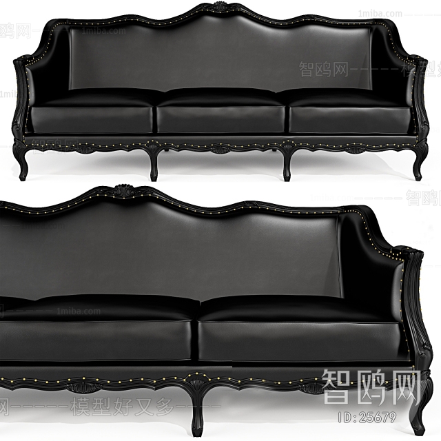 European Style Three-seat Sofa