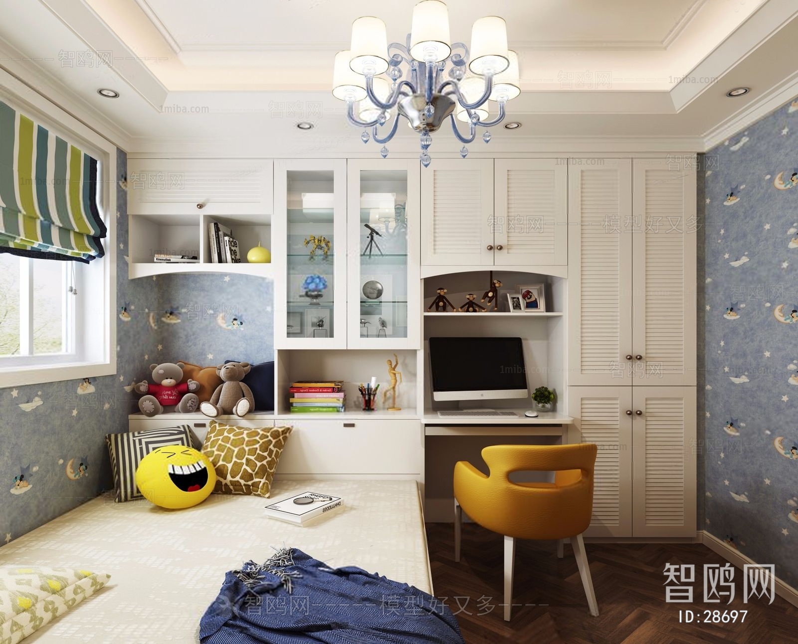 Simple European Style Children's Room