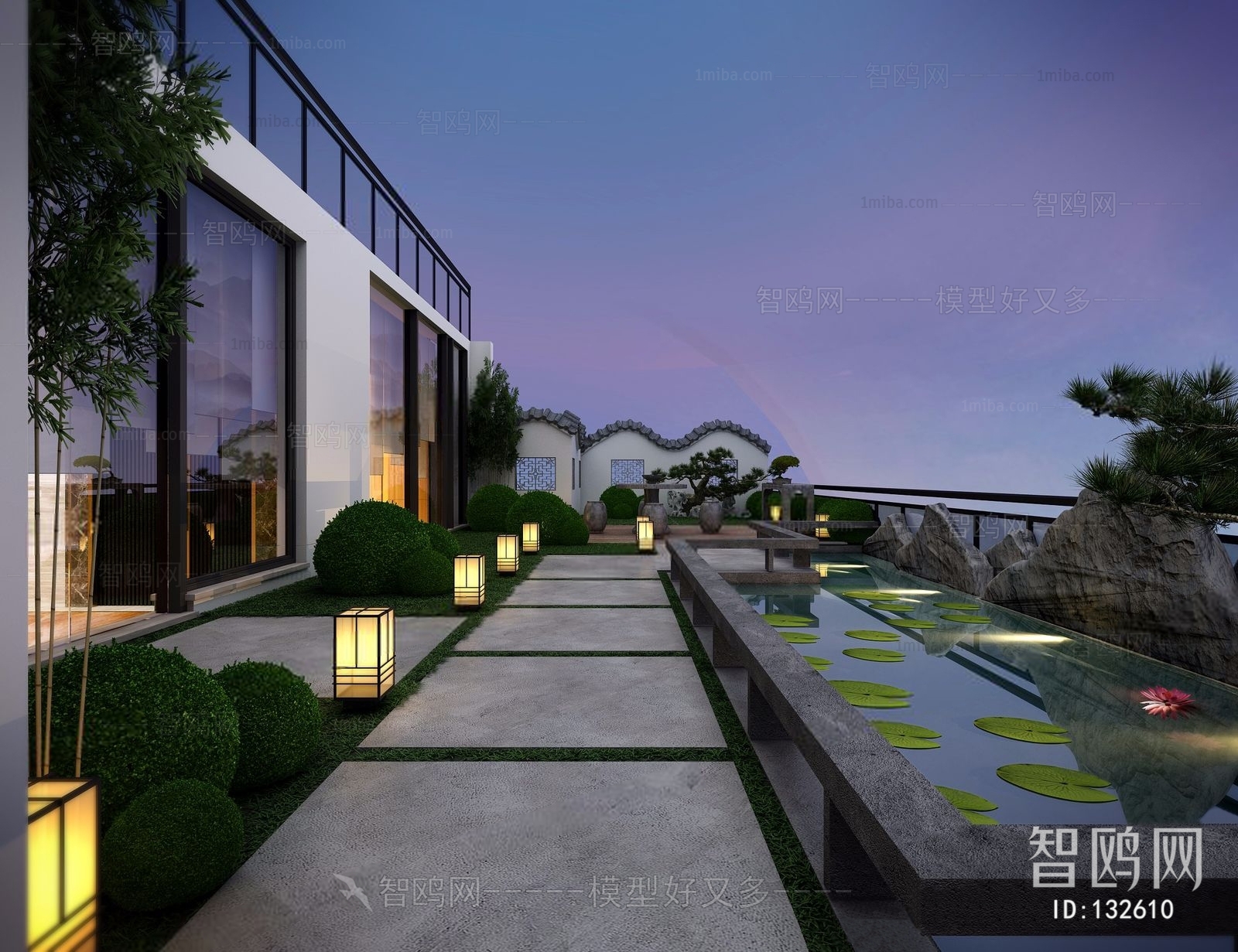 New Chinese Style Courtyard/landscape