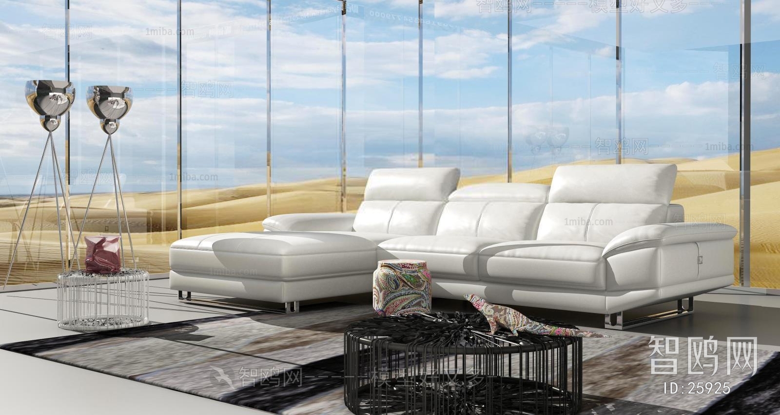 Modern Multi Person Sofa