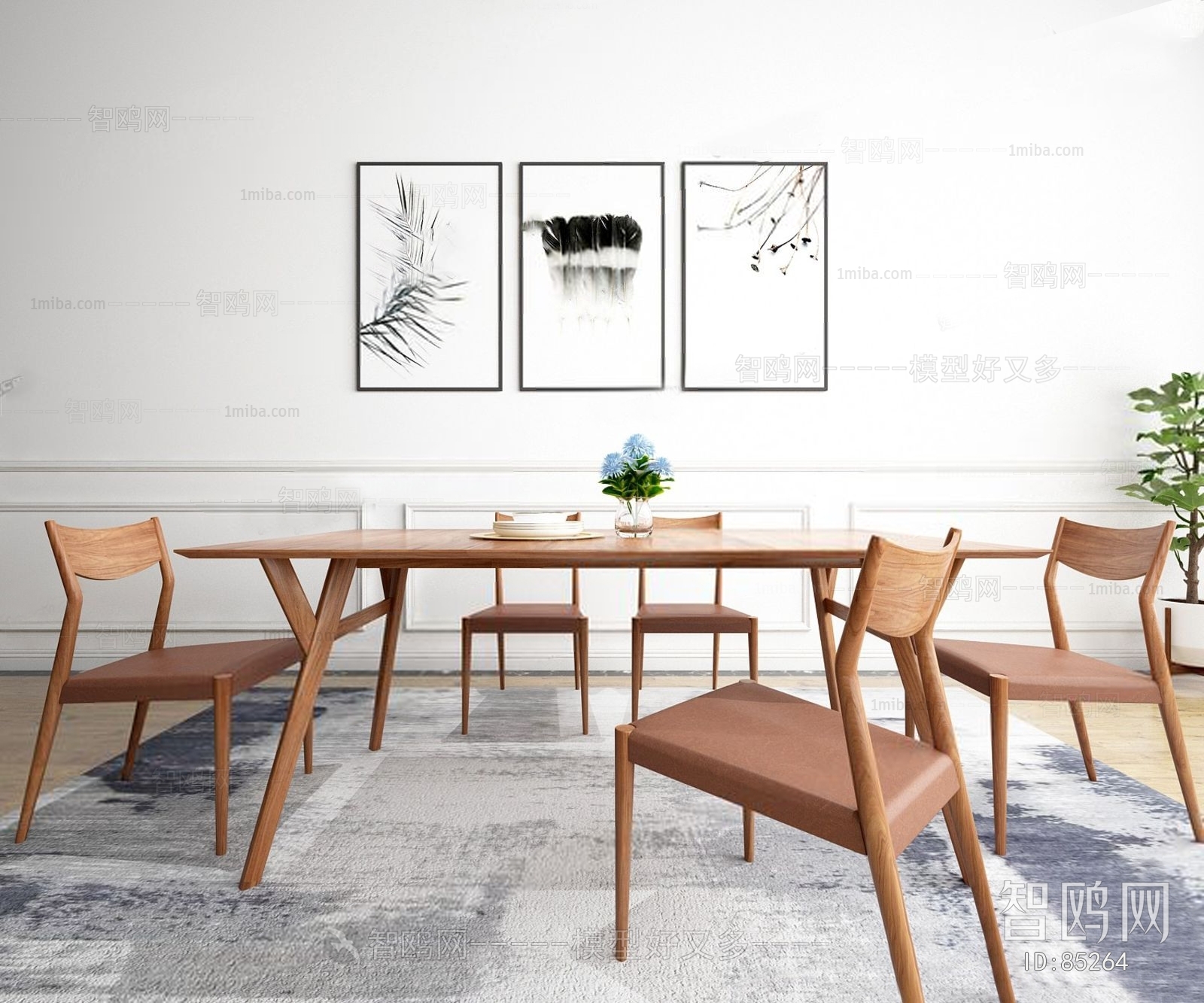 Nordic Style Dining Table And Chairs