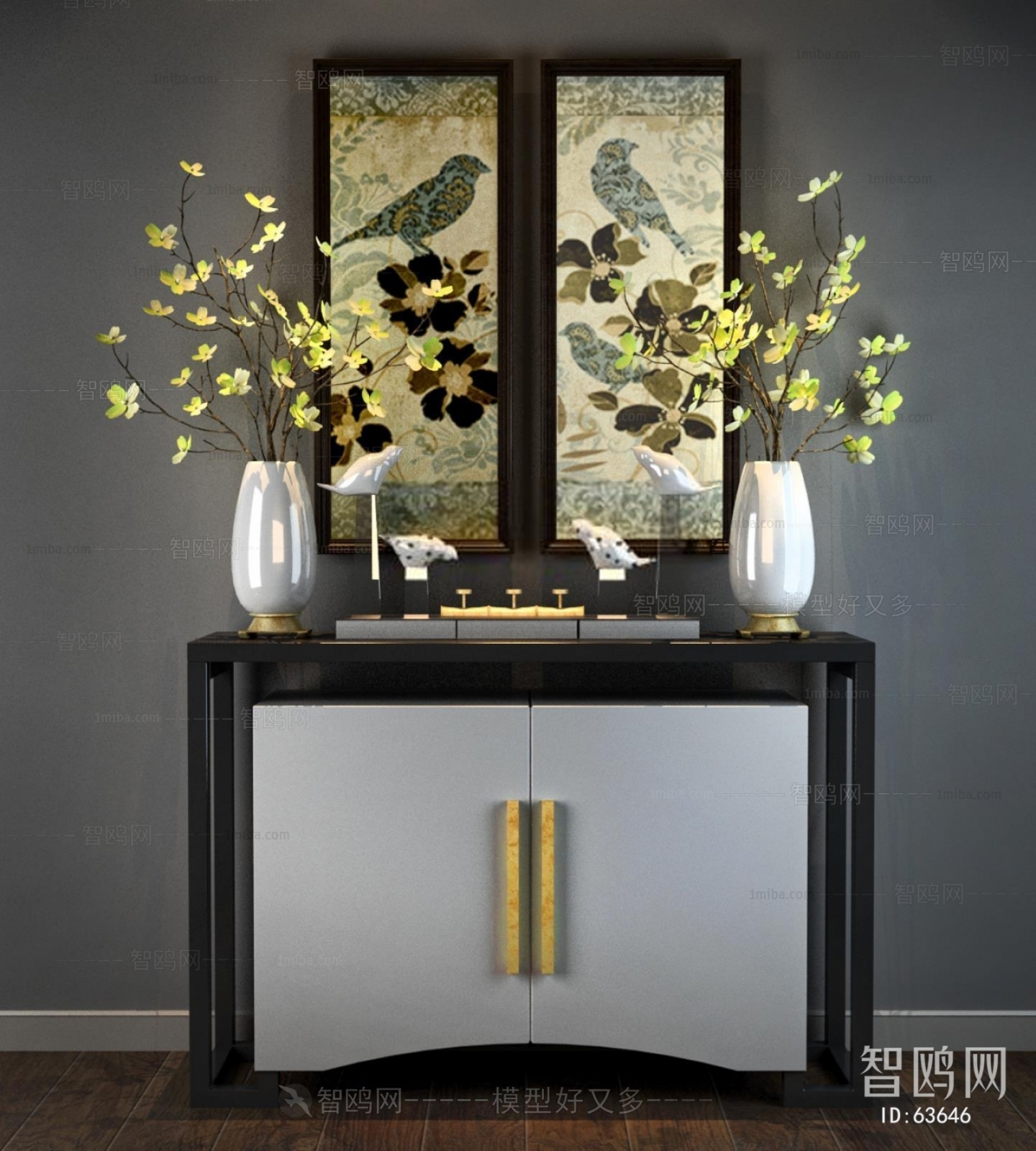 New Chinese Style Side Cabinet/Entrance Cabinet