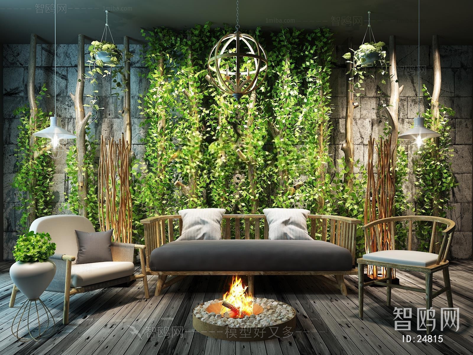 Idyllic Style Southeast Asian Style Sofa Combination