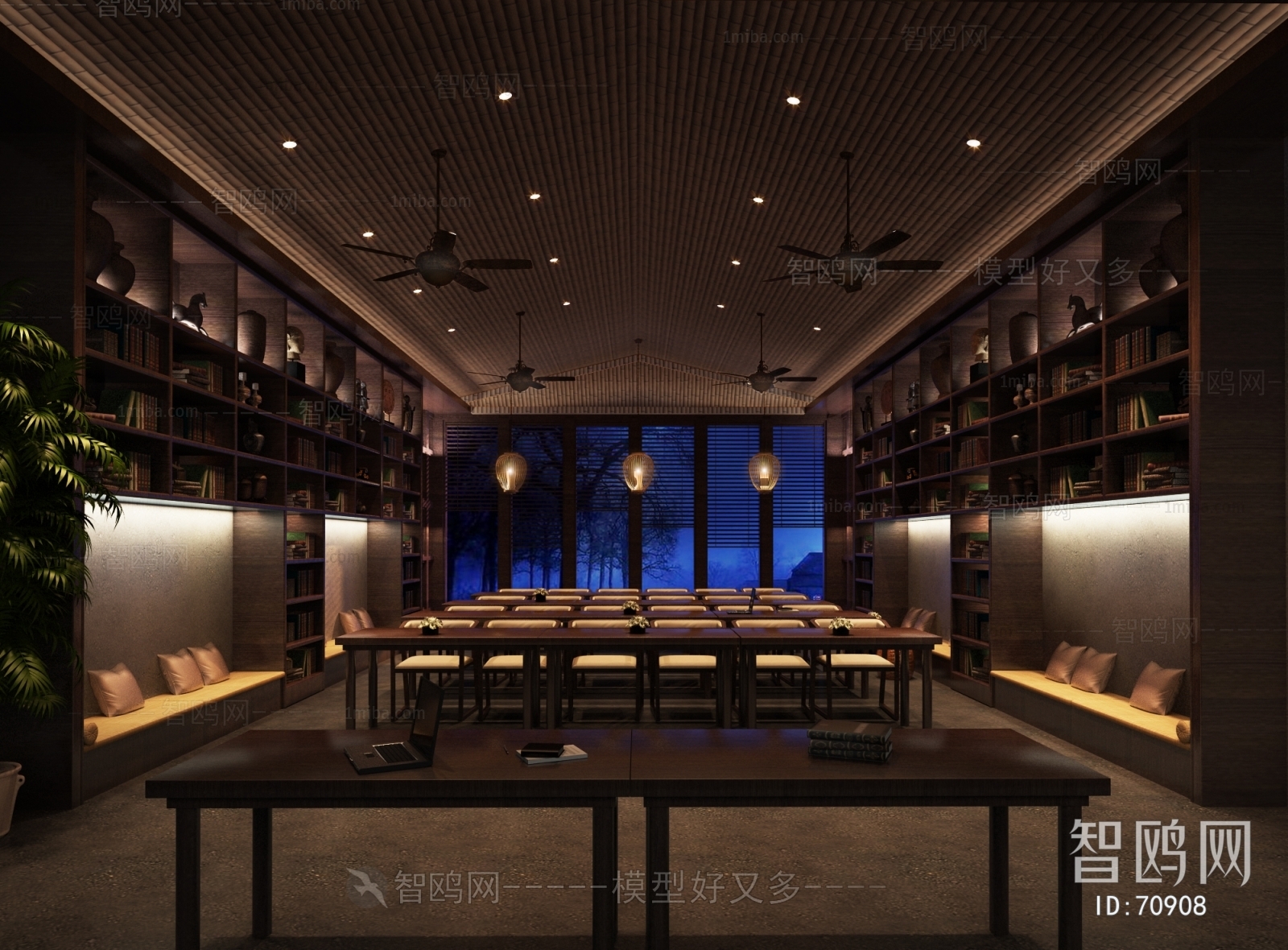 New Chinese Style Country Style Club Space