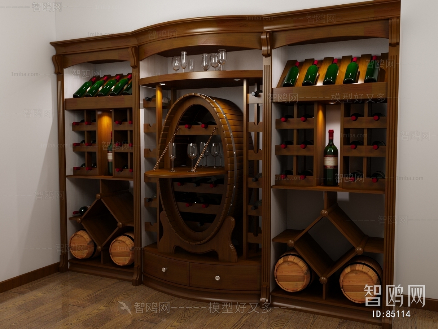 European Style Wine Cabinet