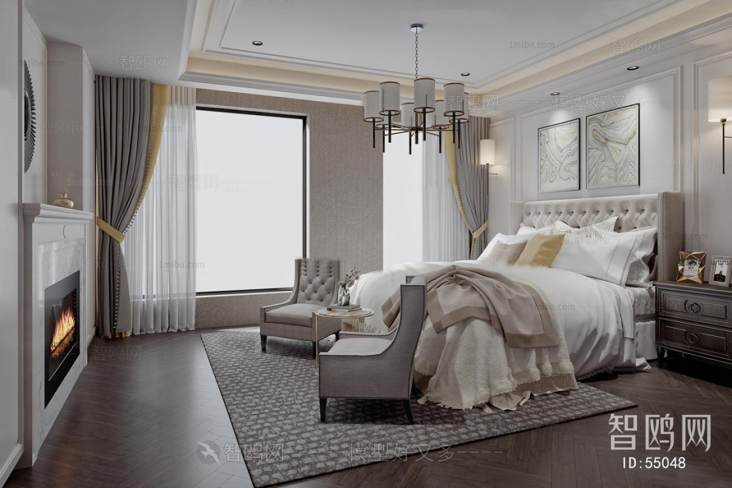 Modern American Style Bedroom