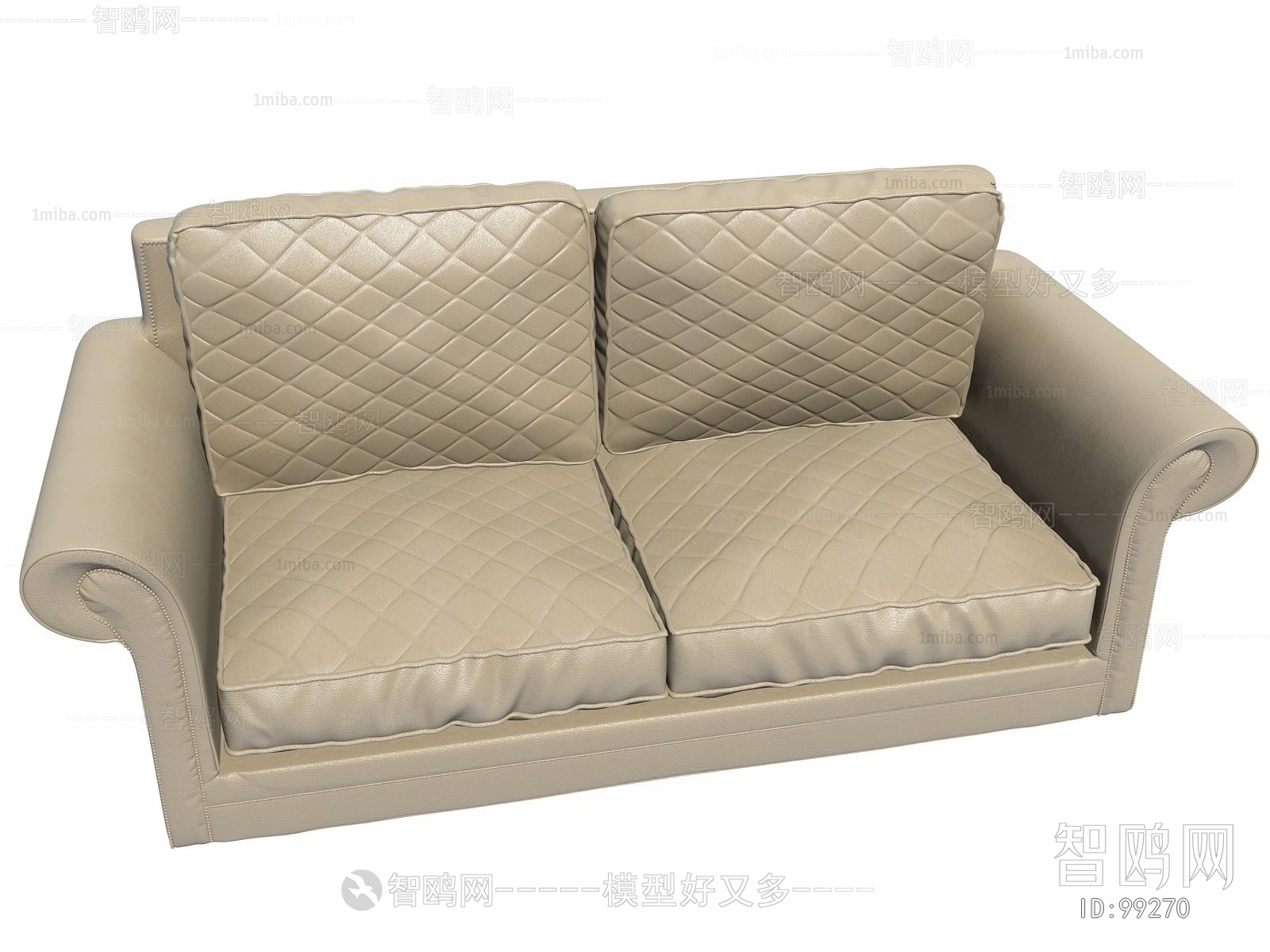 Simple European Style A Sofa For Two