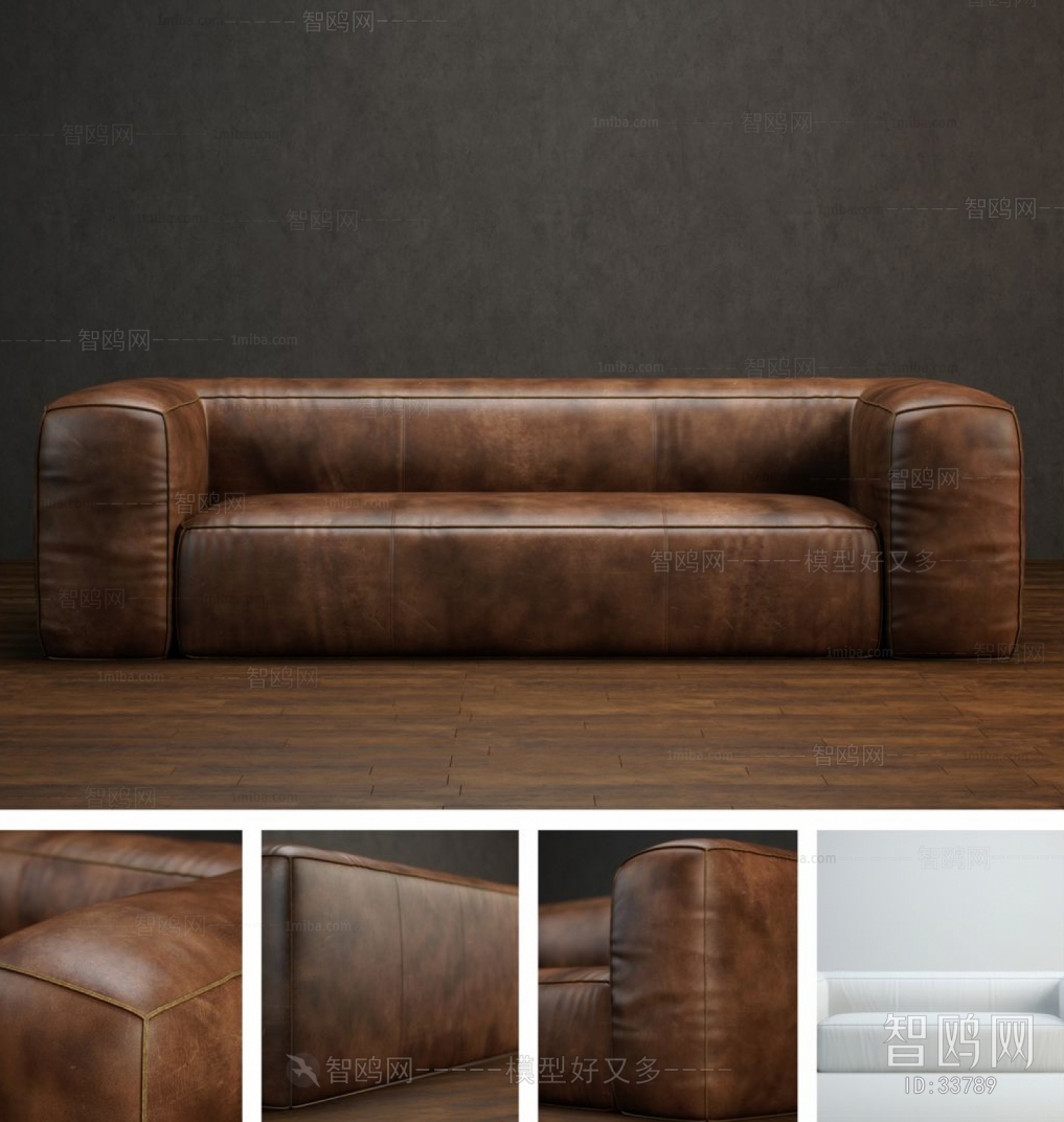 Industrial Style Multi Person Sofa