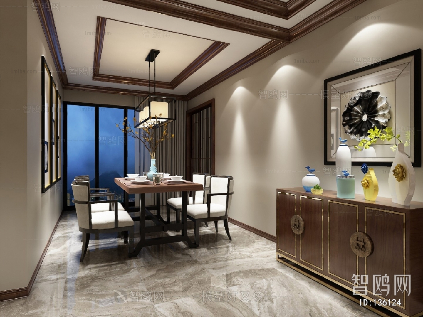 New Chinese Style Dining Room