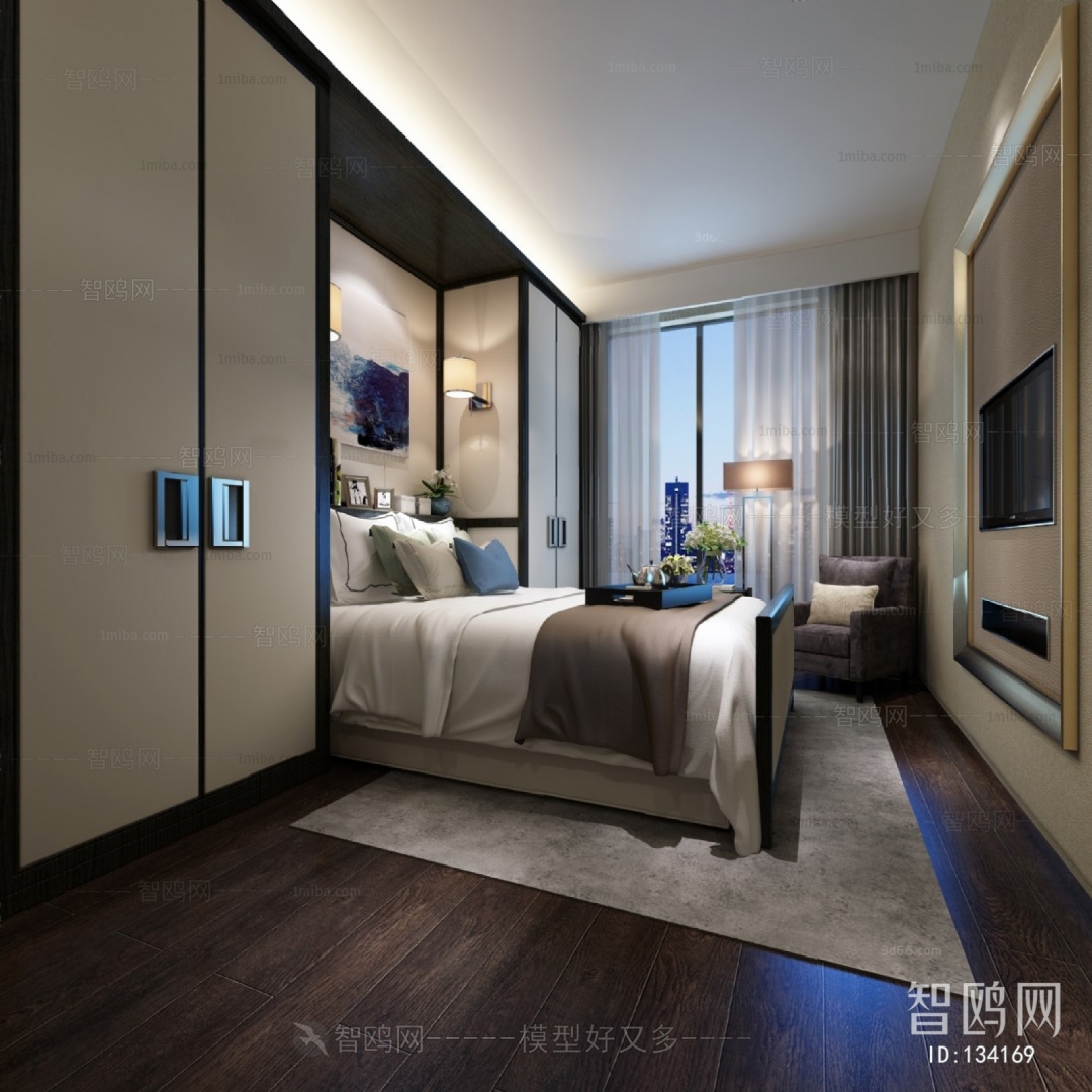 New Chinese Style Bedroom