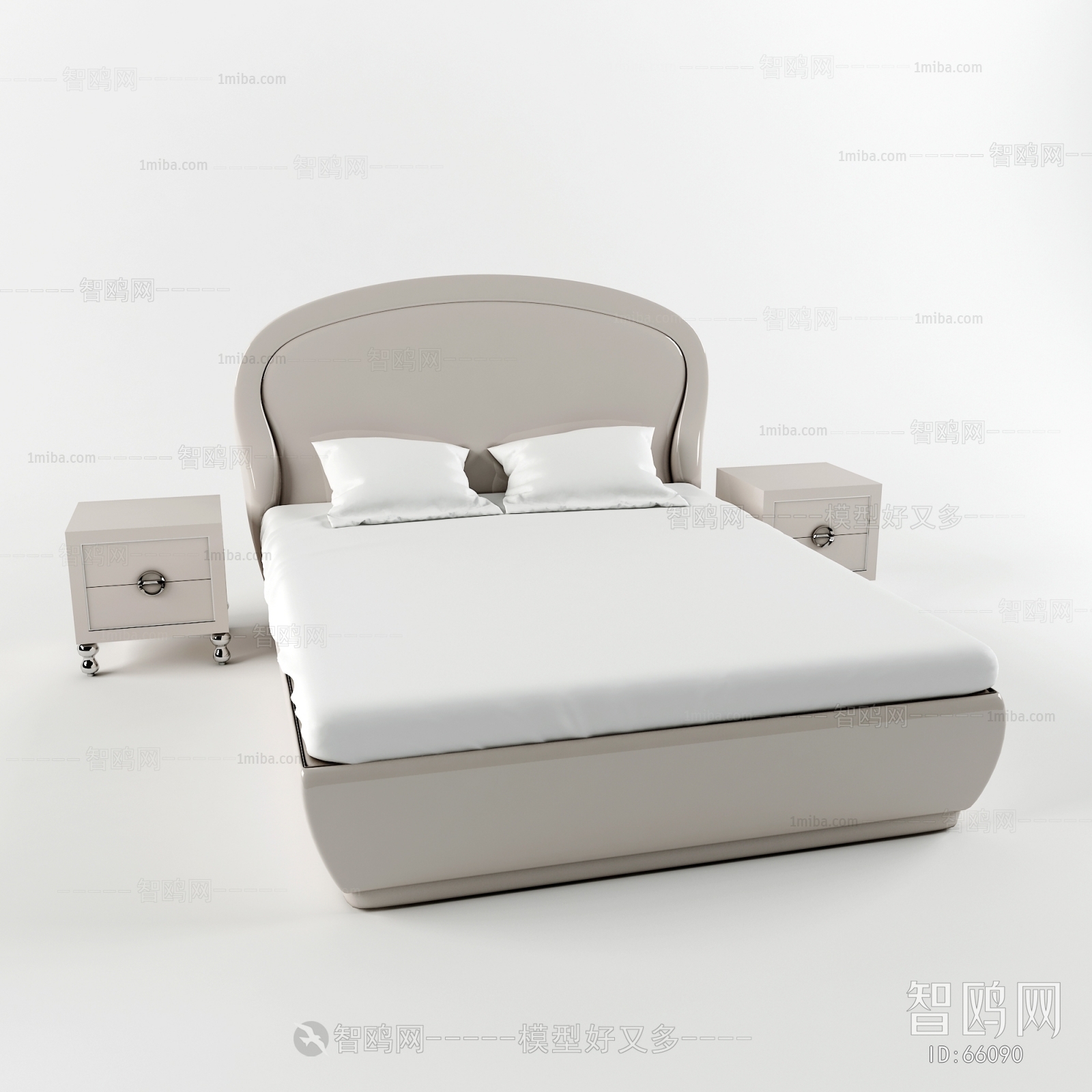 Post Modern Style Double Bed