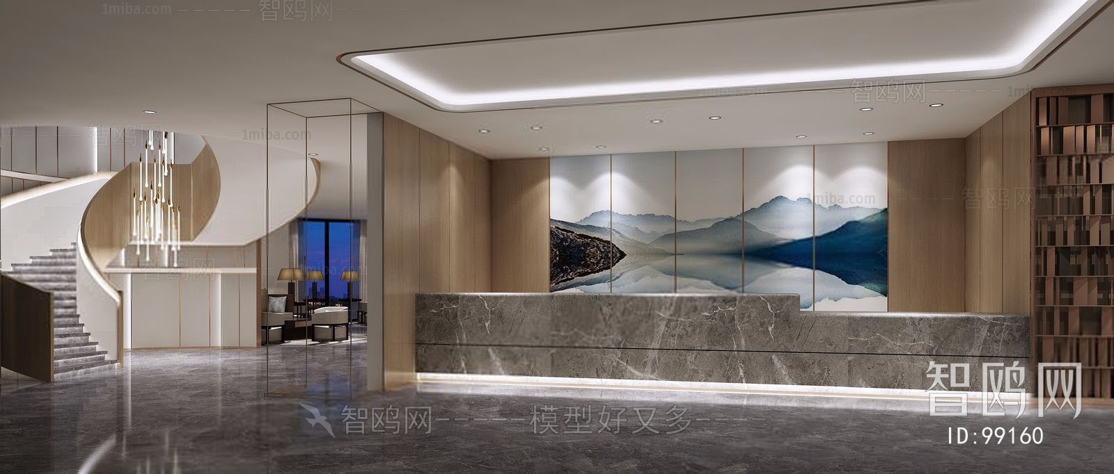 New Chinese Style Lobby Hall