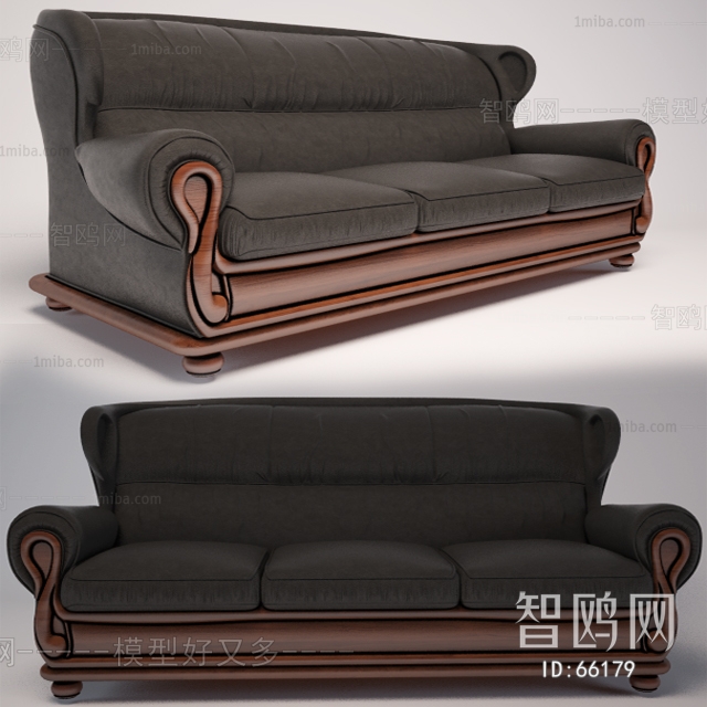 European Style Three-seat Sofa