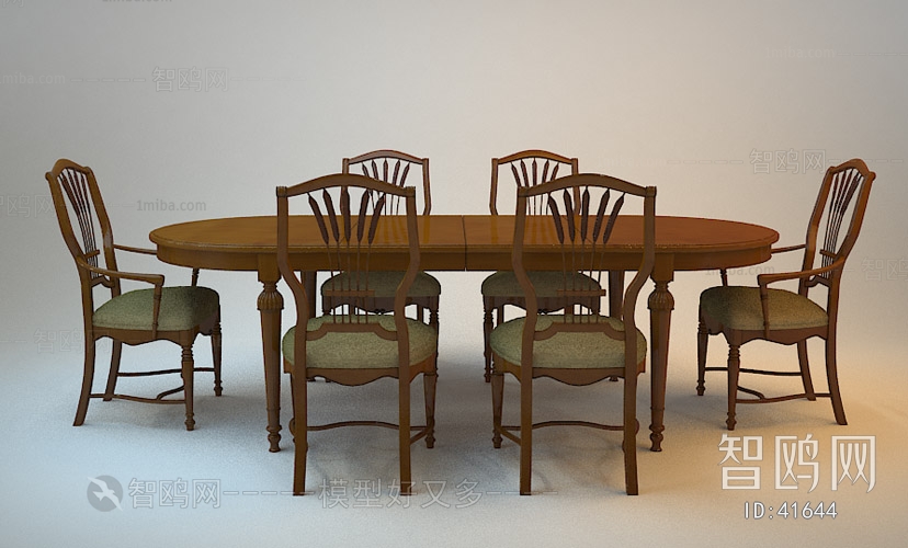 American Style Dining Table And Chairs