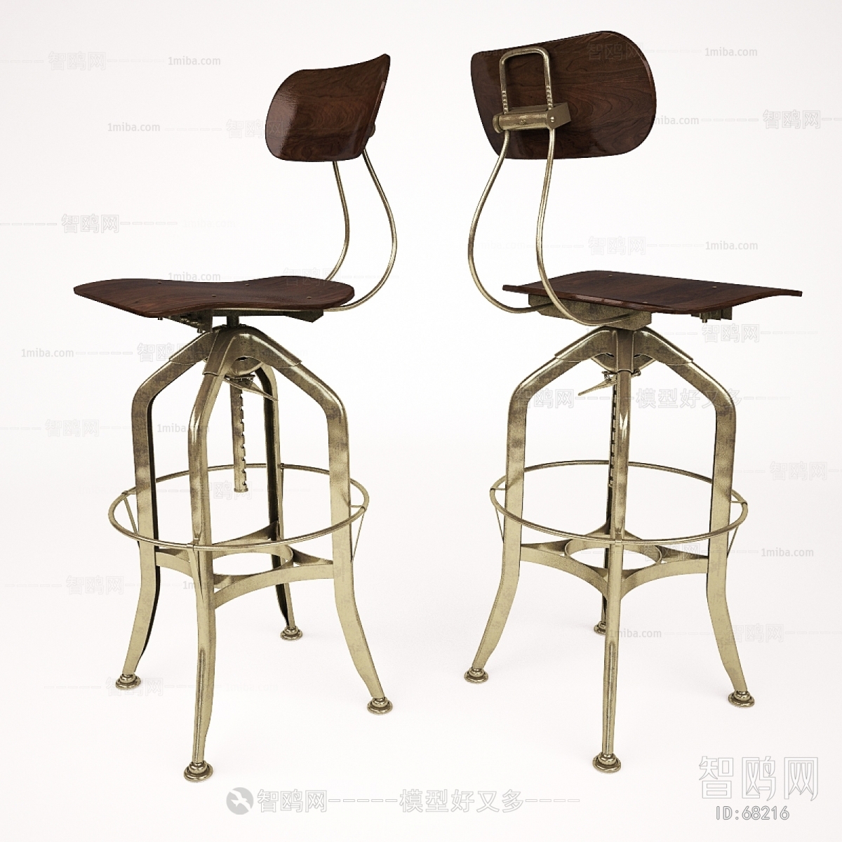 Industrial Style Bar Chair