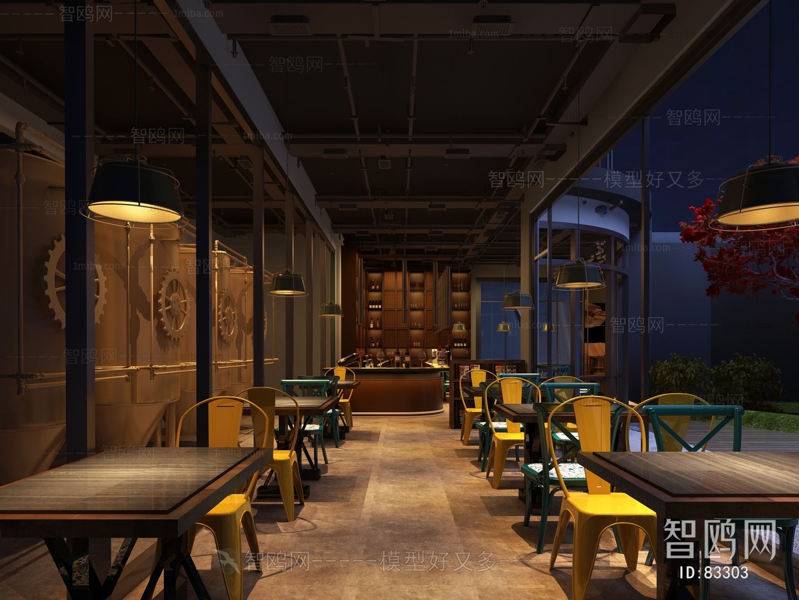 Industrial Style Bar