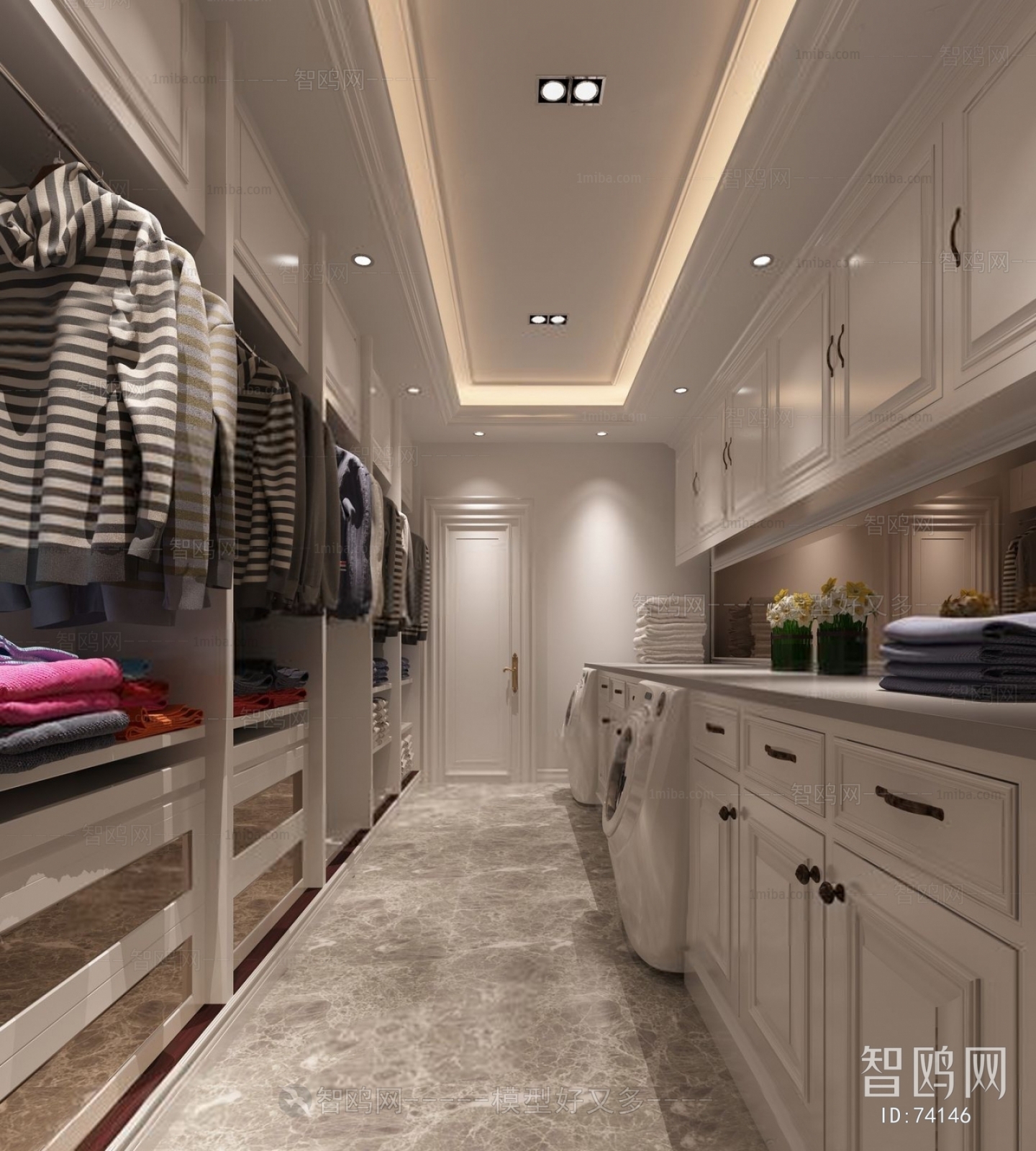 Modern Clothes Storage Area