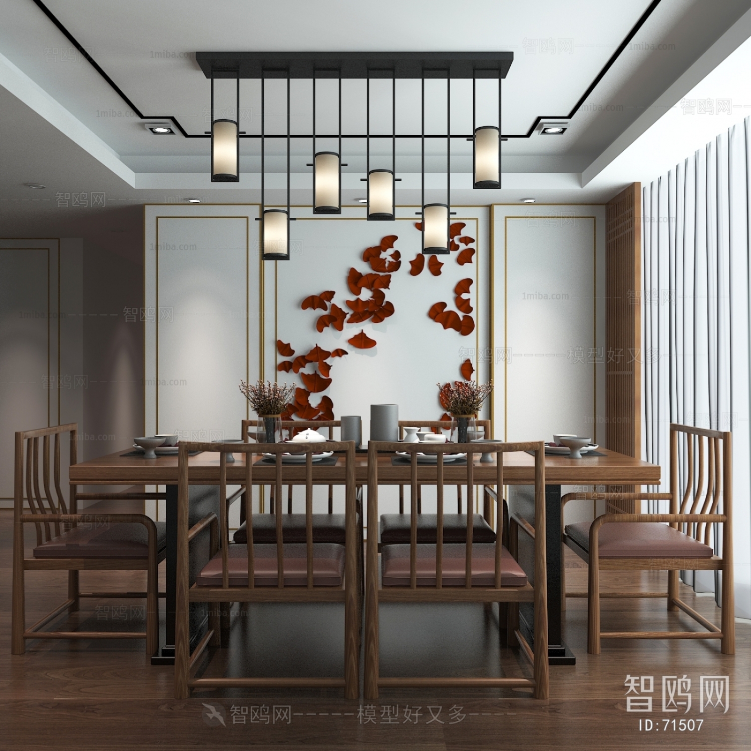 New Chinese Style Dining Room