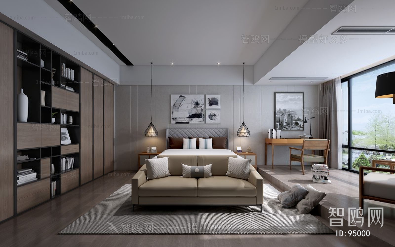 Modern New Chinese Style Bedroom