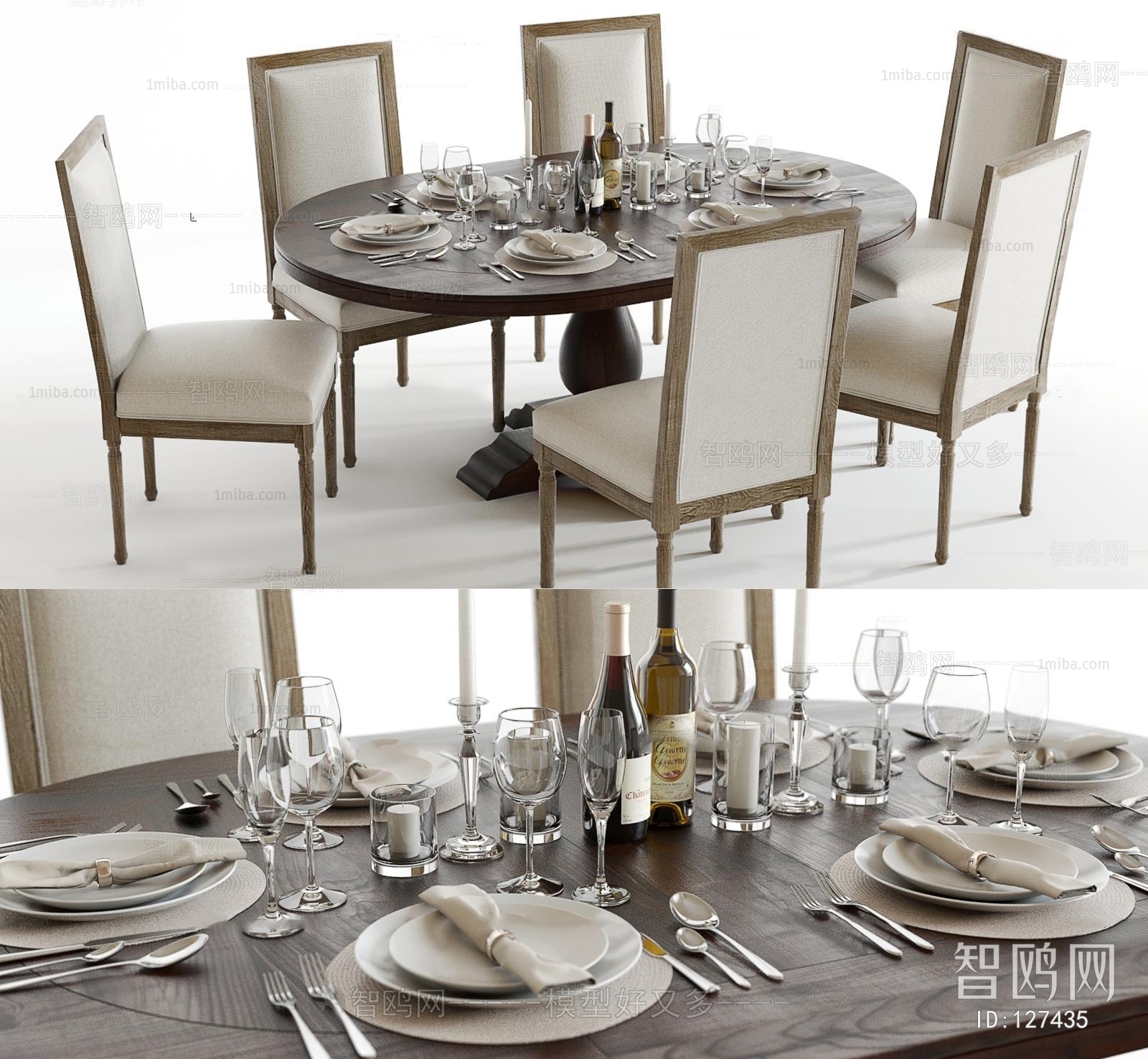 American Style Dining Table And Chairs