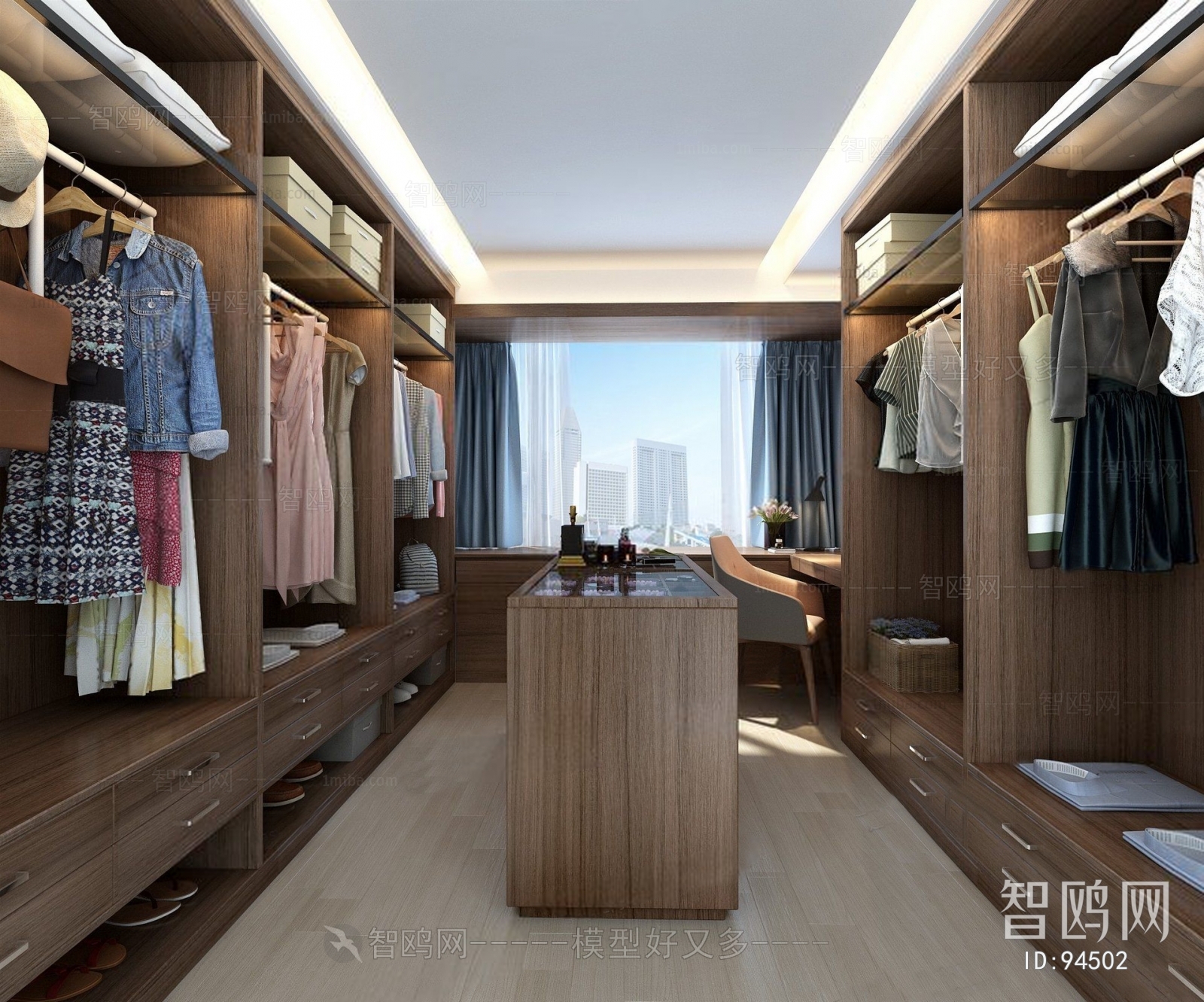 Modern Clothes Storage Area