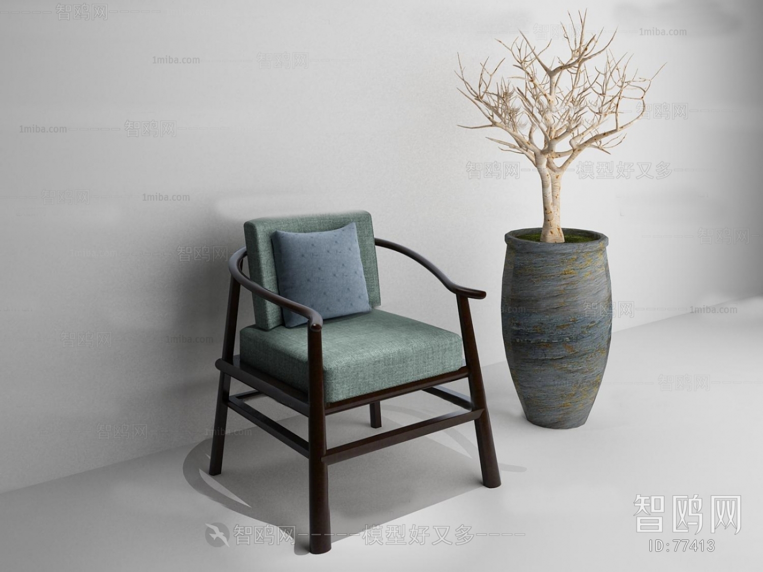 New Chinese Style Single Chair