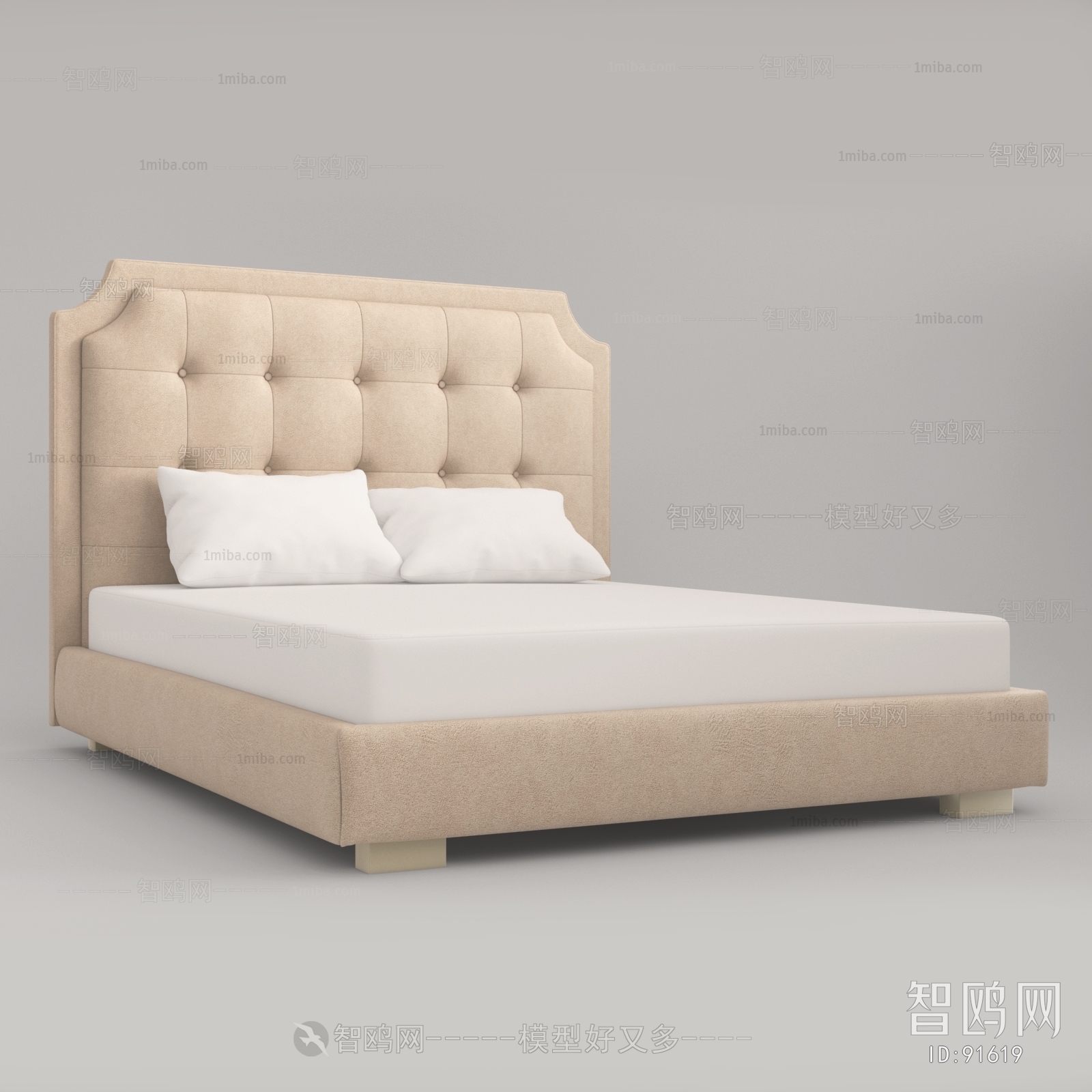 Post Modern Style Double Bed