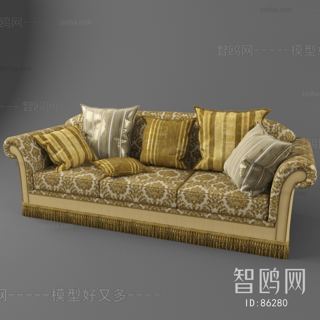 European Style Three-seat Sofa