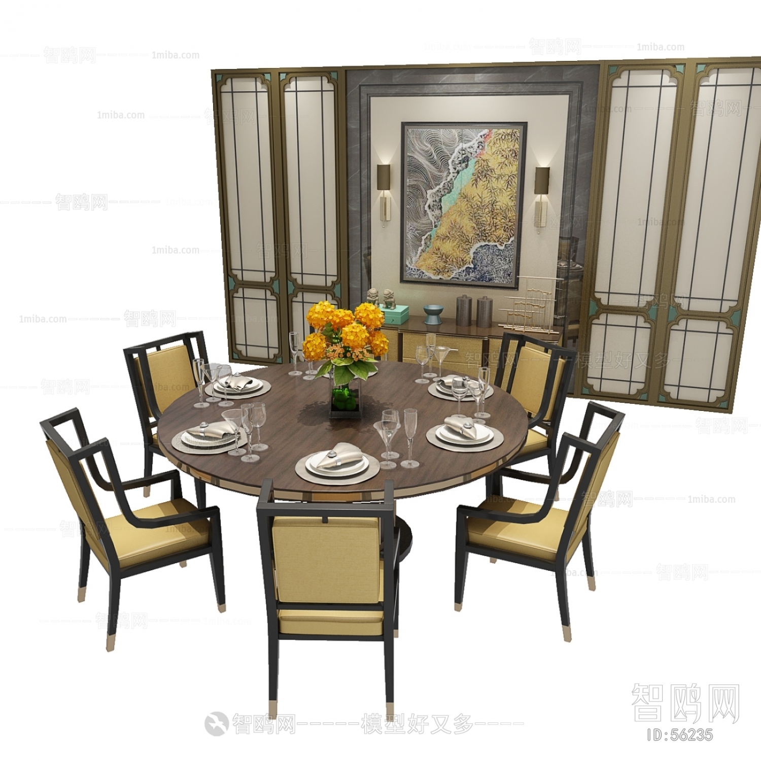 New Chinese Style Dining Table And Chairs