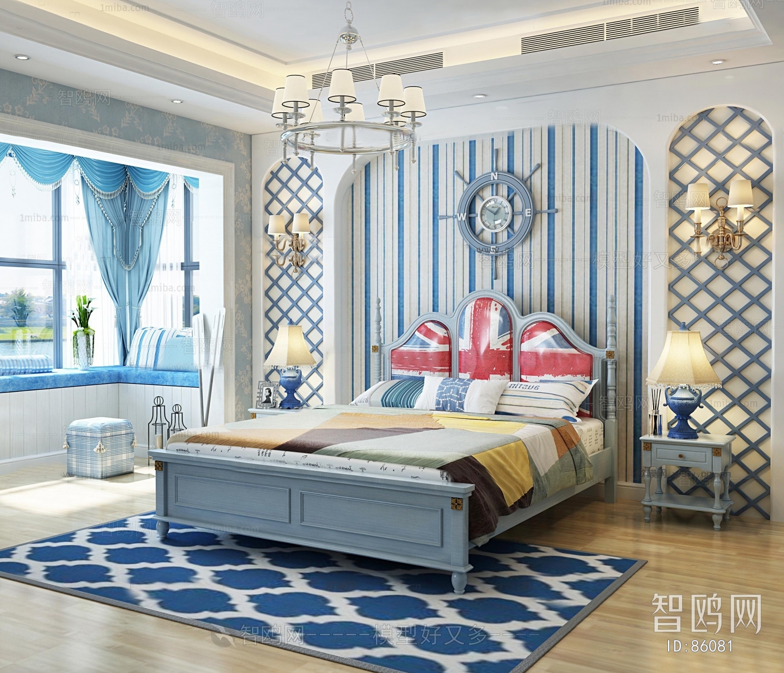 Mediterranean Style Bedroom