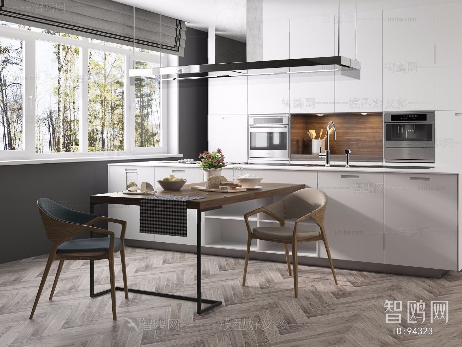 Nordic Style Open Kitchen