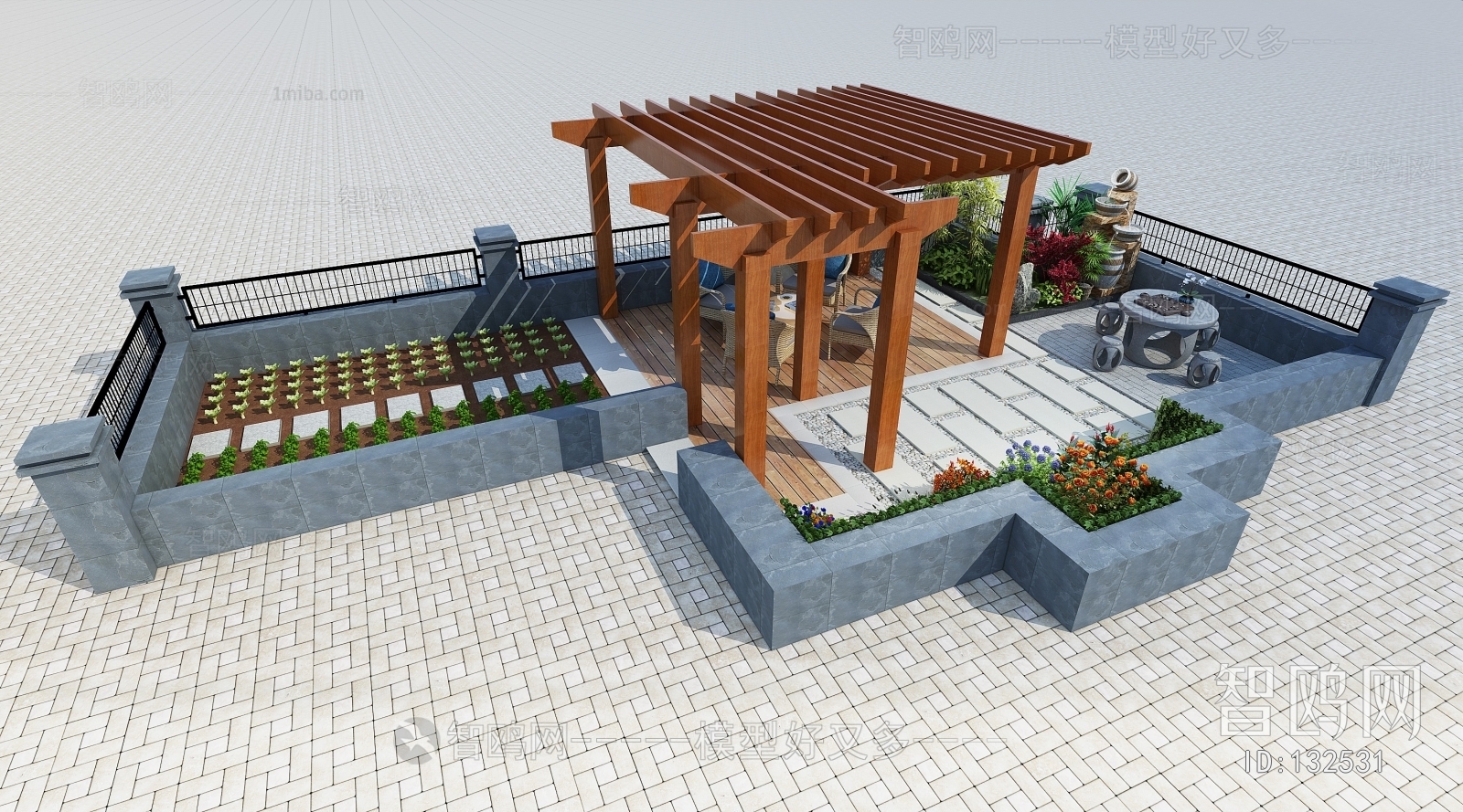 New Chinese Style Courtyard/landscape