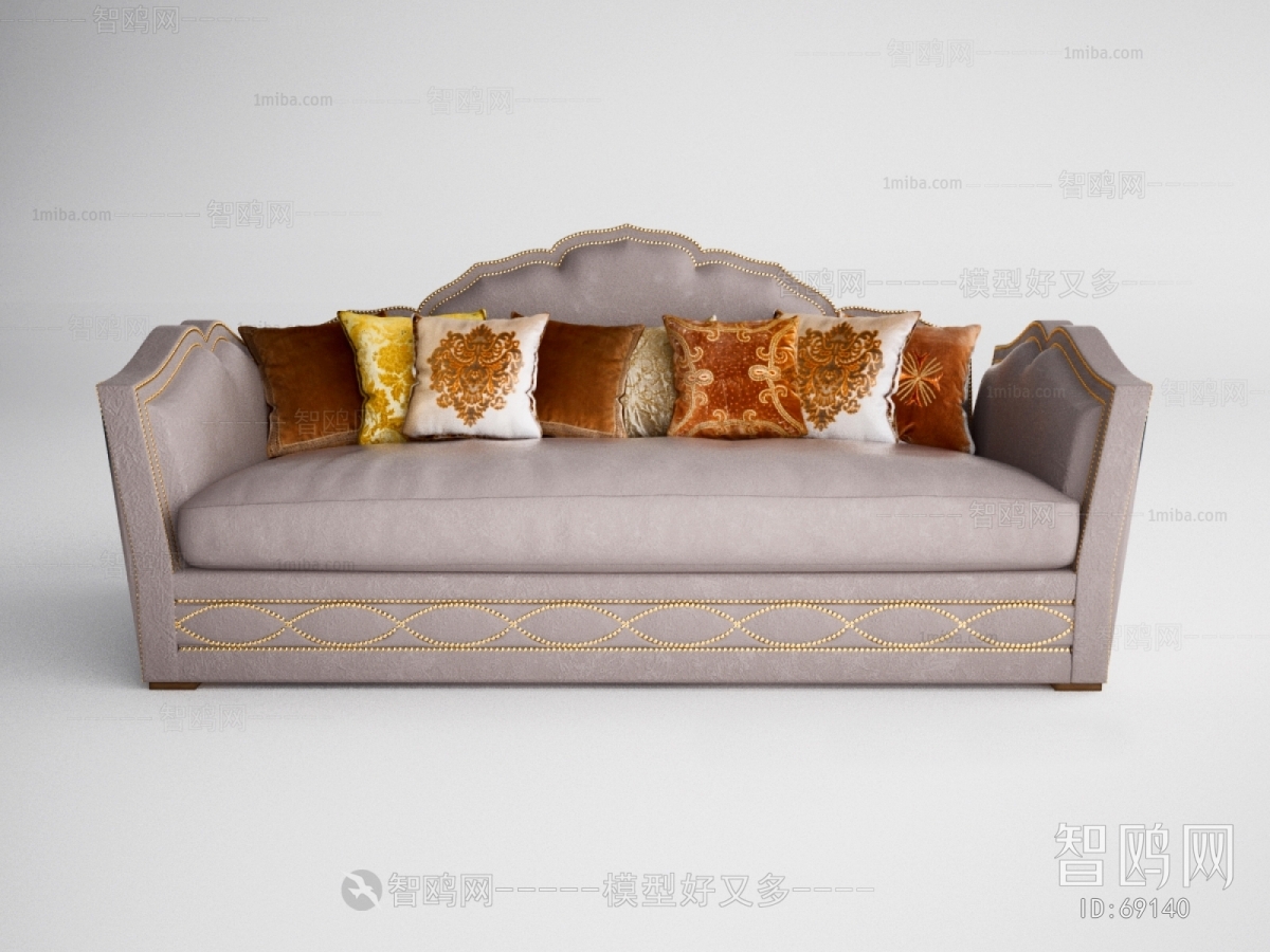 European Style Three-seat Sofa