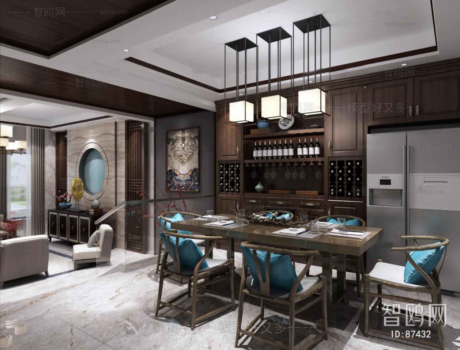 New Chinese Style Dining Room