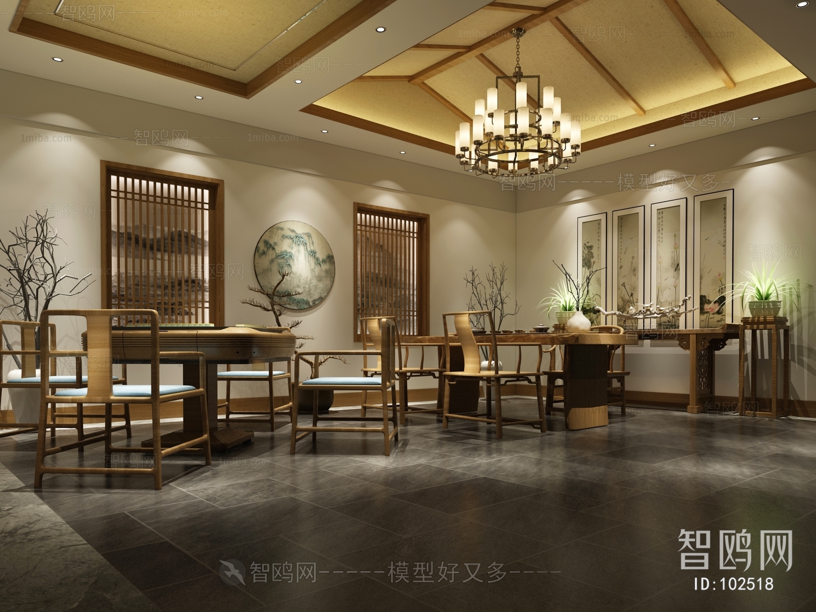 New Chinese Style Teahouse Tea House