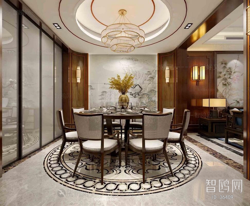 New Chinese Style Dining Room