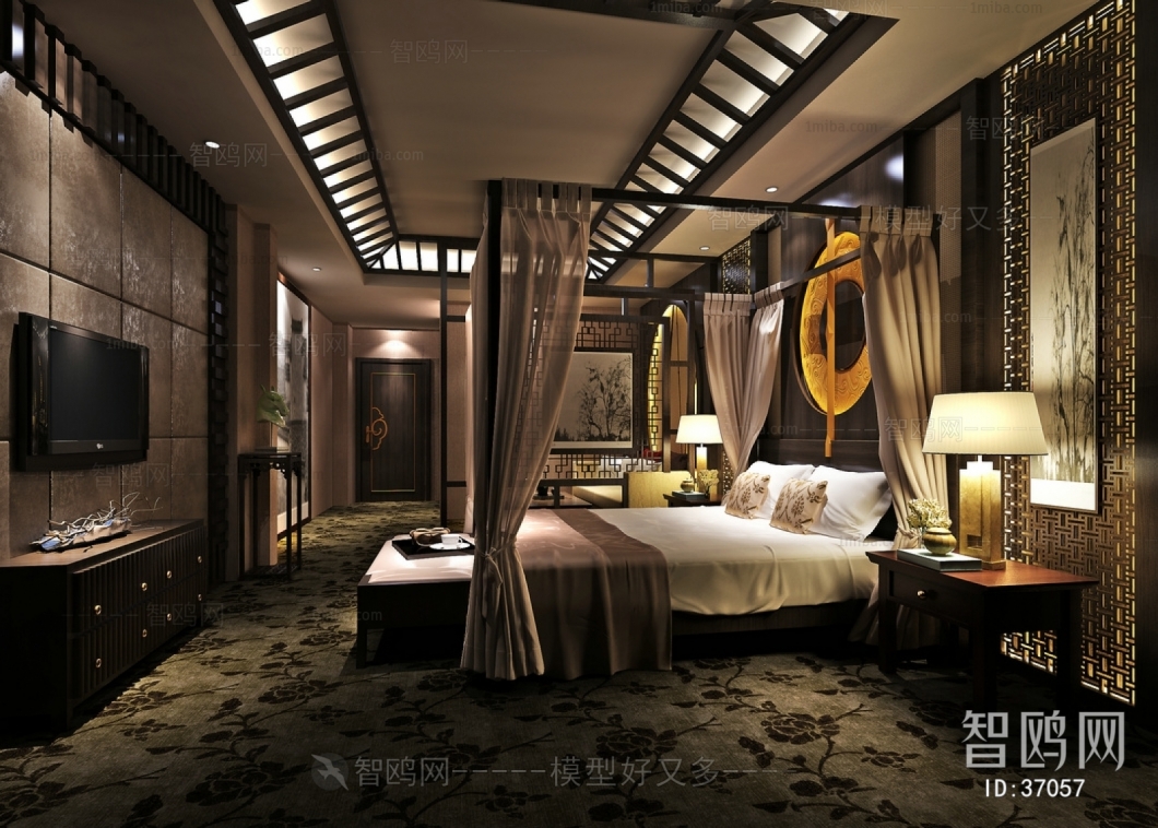 New Chinese Style Bedroom